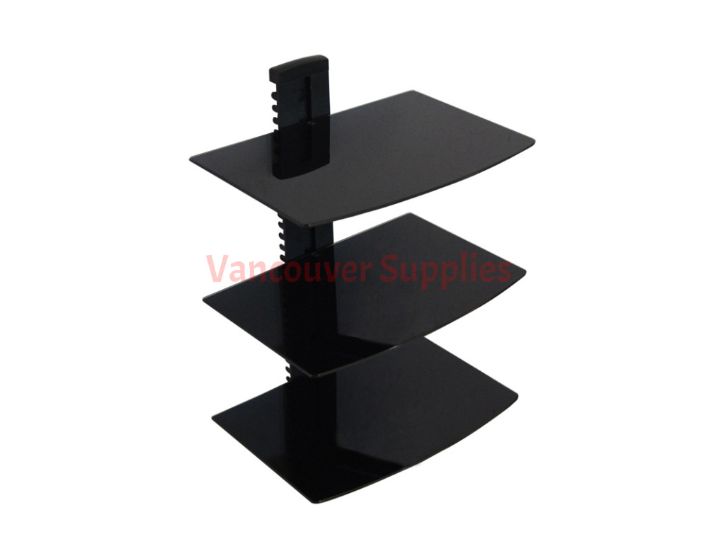 Shelves for cable box store and dvd player